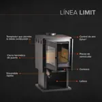 Calefactor a leña Bosca Limit 350