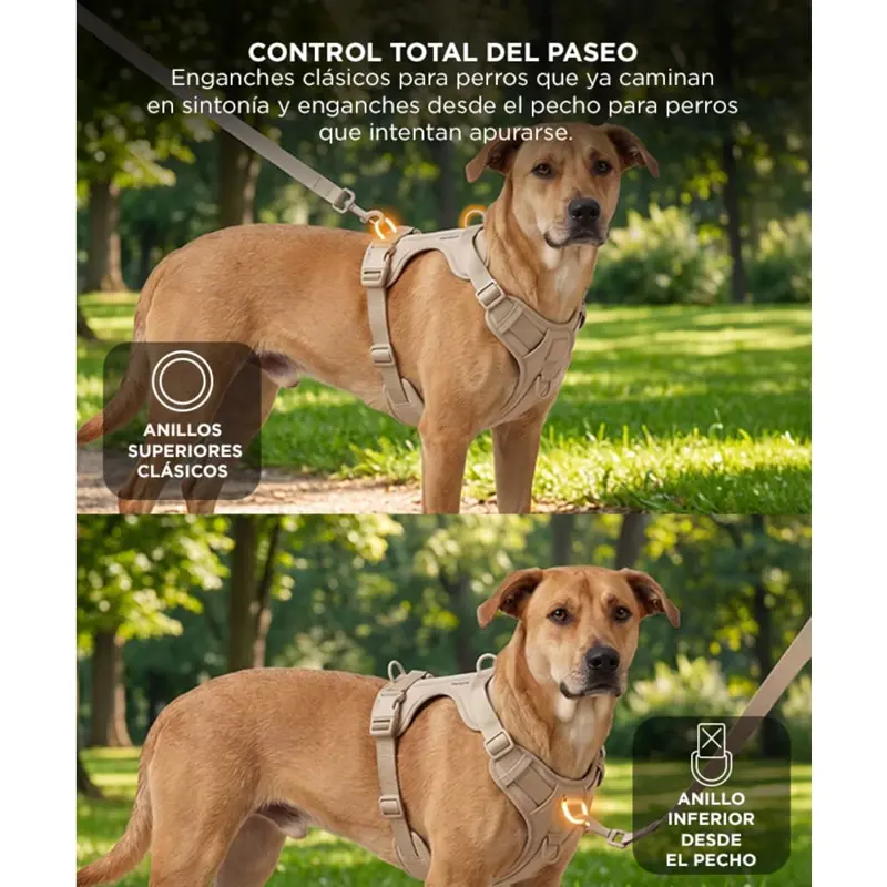 Arnés Para Perro Gadnic Acolchado Ajustable Resistente Paseos Seguros