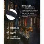 Correa Para Perro Negra Gadnic 180 Cm PVC Impermeable Anti Olor Con Mosquetón 