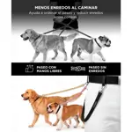 Correa Extensora Antienredos Rosa Gadnic 60 Cm PVC Nylon Ganchos Metálicos Reforzados