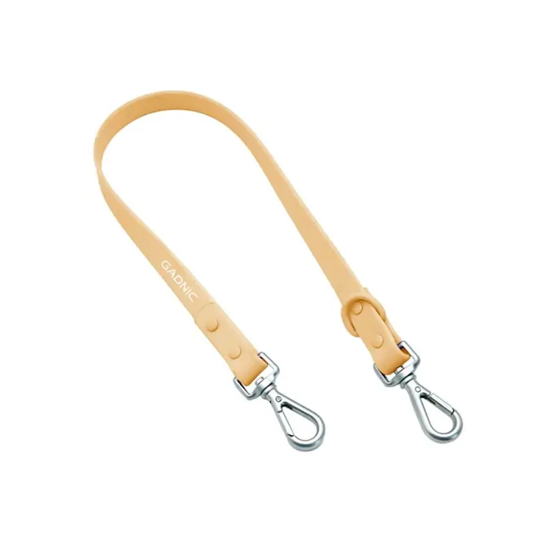 Correa Extensora Antienredos Beige Gadnic 60 Cm PVC Nylon Ganchos Metálicos Reforzados