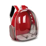 Mochila Capsula Transportadora para Gatos Perros Waggs Rojo