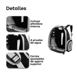 Mochila Capsula Transportadora para Gatos Perros Waggs Rojo