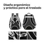 Mochila Capsula Transportadora para Gatos Perros Waggs Negra