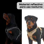 Arnés Pretal Táctico Perro Anti Tirones Reflectivo Waggs L Marrón