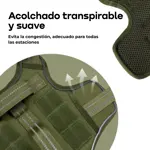 Arnés Pretal Táctico Perro Anti Tirones Reflectivo Waggs S Verde