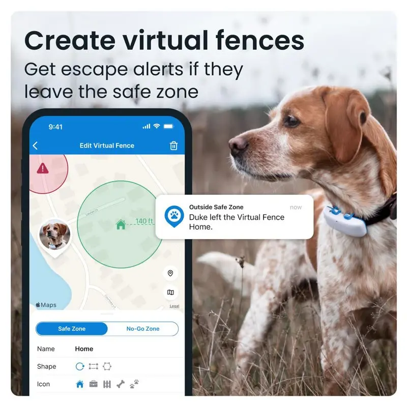 Rastreador GPS y monitoreo de salud para perros Tractive