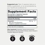 Suplemento de resveratrol Toniiq de ultra alta pureza 600 mg