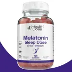 Suplemento para dormir, dosis saludables, melatonina, 6 mg, gomitas, 90 gomitas
