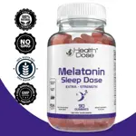 Suplemento para dormir, dosis saludables, melatonina, 6 mg, gomitas, 90 gomitas