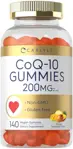 Suplemento Carlyle CoQ10 para gomitas, 200 mg, 140 unidades, veganas