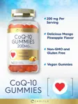 Suplemento Carlyle CoQ10 para gomitas, 200 mg, 140 unidades, veganas