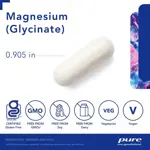 Glicinato de magnesio Supplement Pure Encapsulations 180 cápsulas