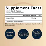 Suplemento NatureBell Pregnenolona 100 mg 200 cápsulas