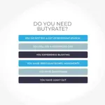 Suplemento BodyBio Gut Health Butirato + Sodio 60 cápsulas