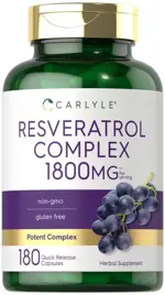 Suplemento  Resveratrol 1800 Mg 180...