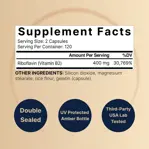 Suplemento NatureBell de vitamina B2 y riboflavina, 400 mg, 240 cápsulas