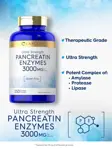 Suplemento Carlyle Pancreatin Digestive Enzymes 3000 mg 250 cápsulas