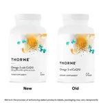 Suplemento THORNE Omega-3 con ácidos grasos CoQ10 90 cápsulas de gel