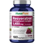 Suplemento del complejo de resveratrol y polifenol NusaPure 1450 mg