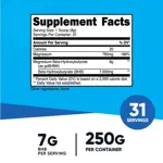 Suplemento de cetona exógena Nutricost Magnesio BHB 250 g