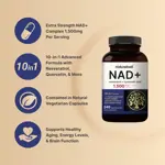 Suplemento NatureBell NAD+ 1500 mg con resveratrol 240 cápsulas