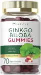 Suplemento Carlyle Ginkgo Biloba 300 mg 70 gomitas veganas