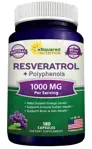 Suplemento de resveratrol de Squared Nutrition 180 cápsulas