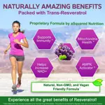 Suplemento de resveratrol de Squared Nutrition 180 cápsulas