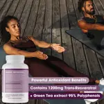 Suplemento de resveratrol orgánico de micronutrientes puros 1200 mg