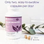 Suplemento de resveratrol orgánico de micronutrientes puros 1200 mg