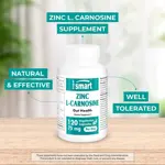Suplemento Supersmart Zinc L-Carnosina 75 mg 120 cápsulas