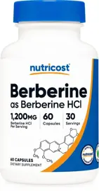 Suplemento  Berberine Hcl 600 Mg 60 Cápsulas