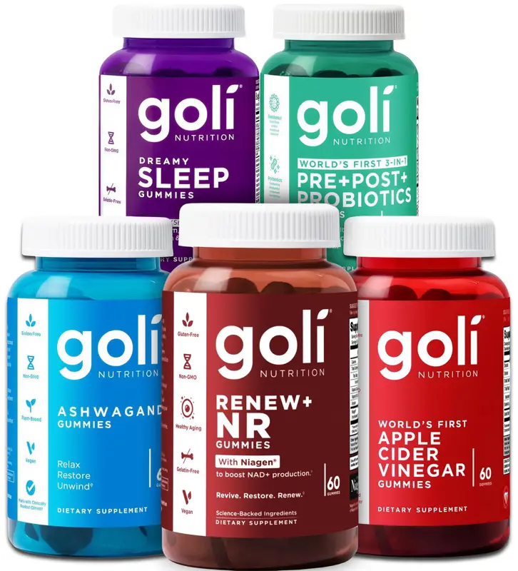Gomitas Goli Bienestar Total Pack de 5