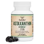 Suplemento de astaxantina Double Wood, 12 mg, concentración máxima, 60 cápsulas