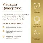 Suplemento Solgar Picolinato de Zinc 22 mg 100 comprimidos