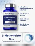 Suplemento de L-metilfolato de Carlyle 15 mg 90 cápsulas