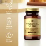 Suplemento Solgar de vitamina B6-100 en comprimidos de 50 mg