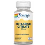 Suplemento de citrato de potasio Solaray 99 mg, 60 cápsulas vegetales