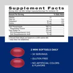 Suplemento de aceite de krill GNC de triple concentración, 220 mg de EPA y DHA