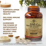 Suplemento Solgar Ester-C Plus de 1000 mg de vitamina C, 180 comprimidos