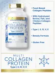 Cápsulas de proteína de colágeno Carlyle Multi, 2000 mg, 300 unidades