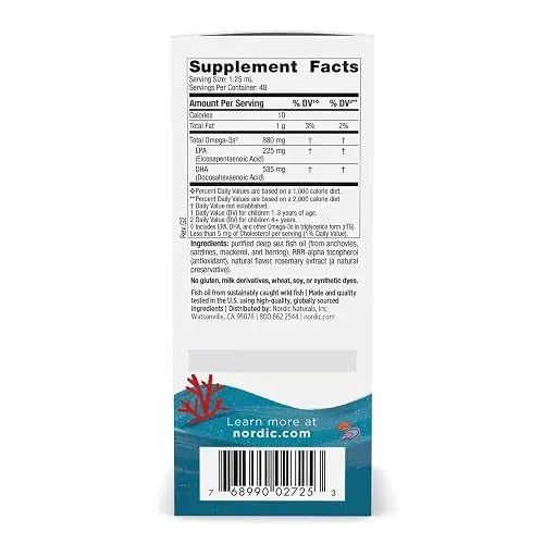 Nordic Naturals Dha Xtra Para Niños, Berry Punch Otros