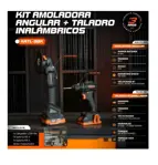 Combo Amoladora + Taladro Inalambrico Lusqtoff Katl-9bk 18v