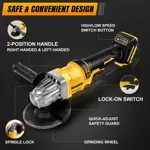 Amoladora Angular Inalámbrica Dewalt 20v 4-1/2 3 Velocidad