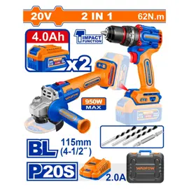 Comb Taladro+Carg+2Bat Wdfwck202734...