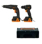 Combo Taladro Y Atornillador Con Tope Lusqtoff Ktal2-9bk