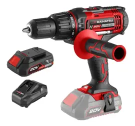 Taladro Atornillador De Impacto Percutor 20V  Con Ba...