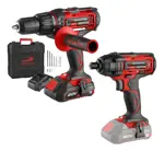 Taladro Atornillador Percutor + Atornillador De Impacto 20v