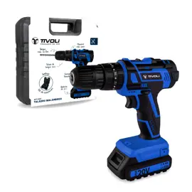 Taladro Inalámbrico  Atornillador + Maletín Color Ro...